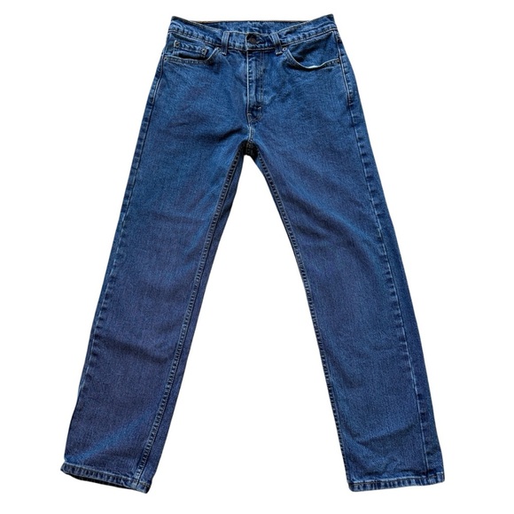 Levi's 505 Men's Straight Jeans W30 L30 Classic Blue Denim Casual Medium Wash - Picture 2 of 8